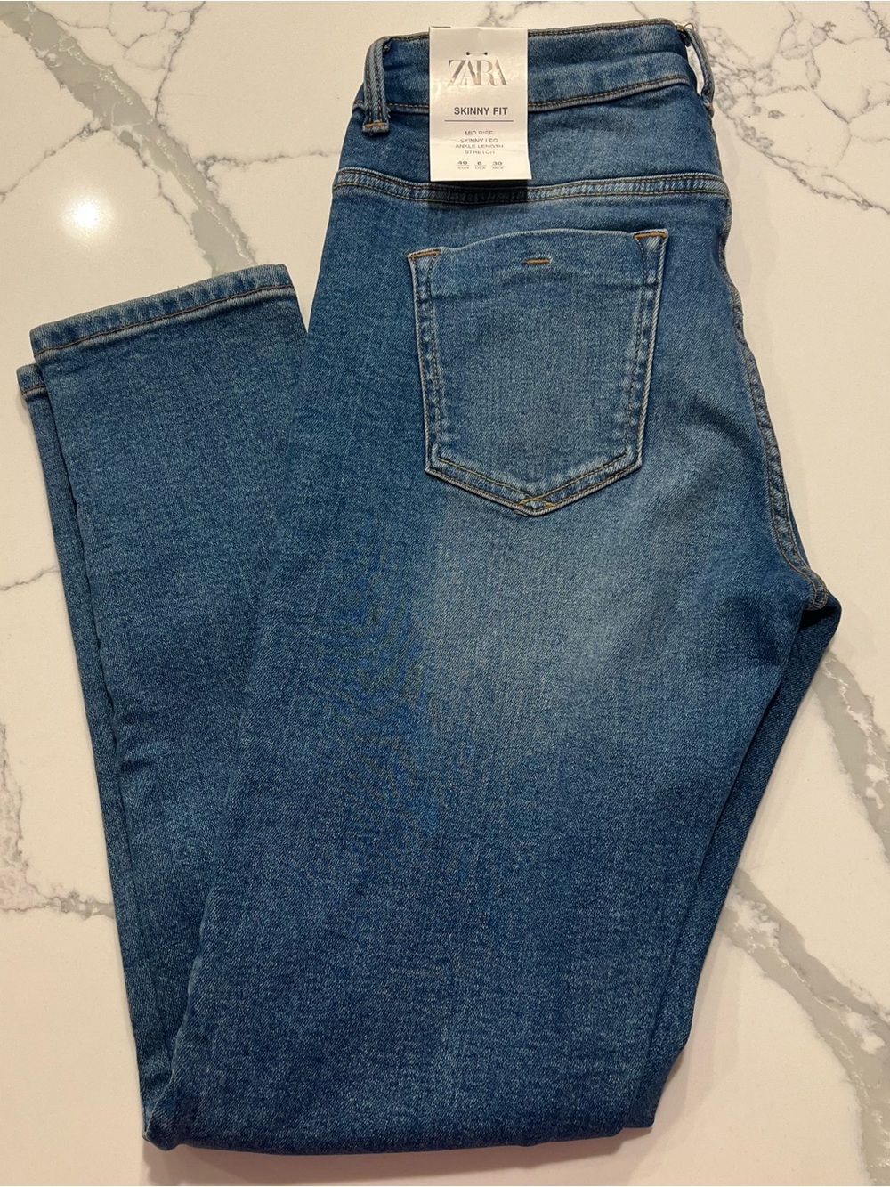 ZARA Women’s  Medium Blue Skinny Fit Jeans -Size 8